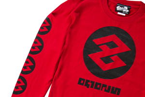 Splatoon 2 Tako Long Sleeve T-shirt Red (XS Size)