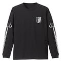 Attack On Titan - Survey Corps Sleeve Rib Long Sleeve T-shirt Black (S Size) thumbnail 1