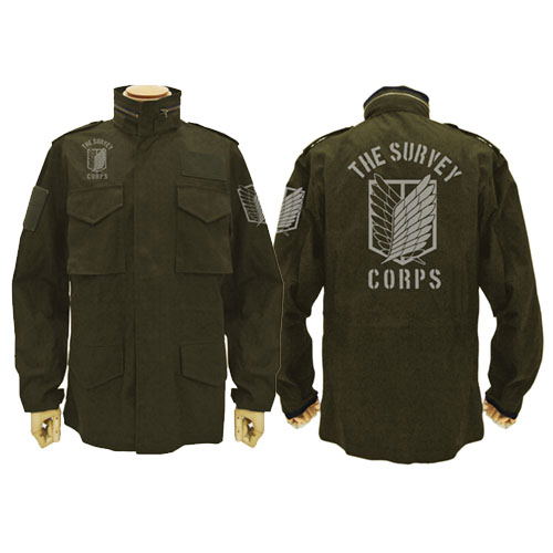 Attack On Titan The Survey Corps Emblem M-65 Jacket Moss (M Size)