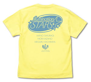 The Idolm@ster Shiny Colors - 283 Production Illumination Stars T-shirt Light Yellow (M Size)_