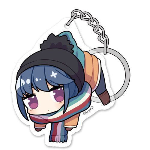 Yuru Camp Tsumamare Keychain: Rin Shima (Re-run) image 1