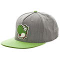 Nintendo Super Mario Bros. Yoshi Rubber Logo Snapback Baseball Cap thumbnail 1