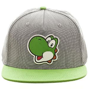 Nintendo Super Mario Bros. Yoshi Rubber Logo Snapback Baseball Cap