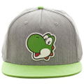 Nintendo Super Mario Bros. Yoshi Rubber Logo Snapback Baseball Cap thumbnail 2