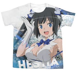 Is It Wrong To Try To Pick Up Girls In A Dungeon? - Hestia Full Graphic T-shirt White (M Size)_