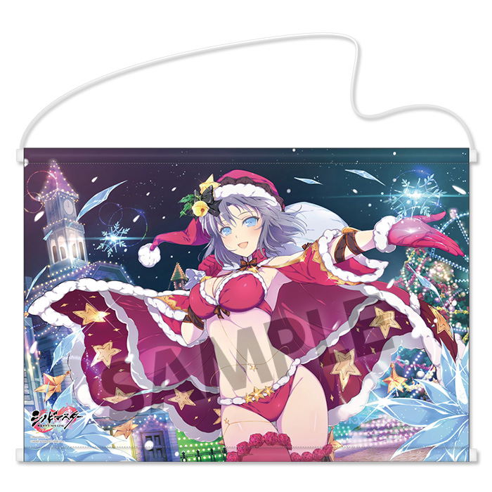 Shinobi Master Senran Kagura New Link B2 Wall Scroll: Yumi (Red Santa) image 1