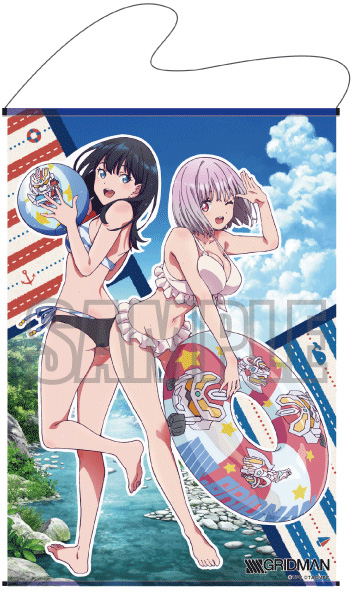 SSSS.Gridman Original Illustration Tapestry: Rikka & Akane no Yes! Summerdays image 2
