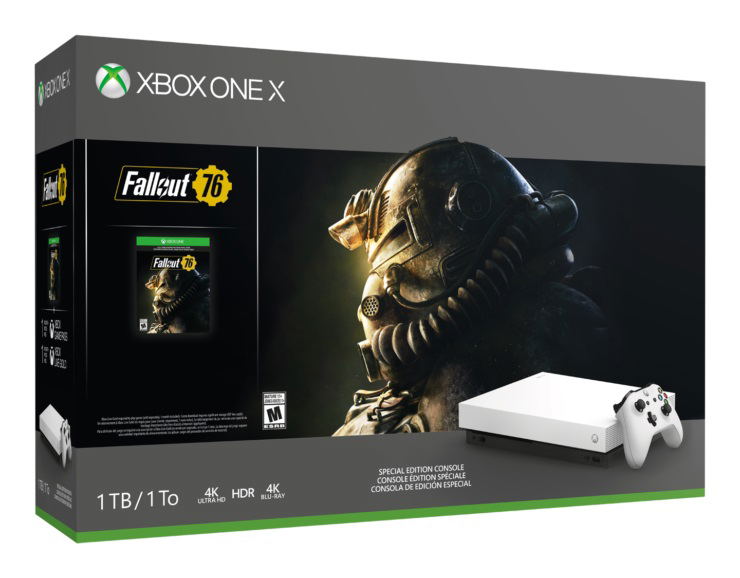 Xbox One X 1TB Robot White Special Edition (Fallout 76 Bundle) image 1