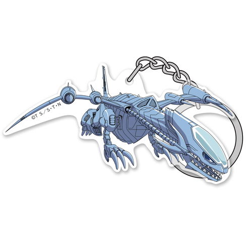 Yu-Gi-Oh! Duel Monsters Acrylic Keychain: Blue-Eyes Jet (Re-run) image 1