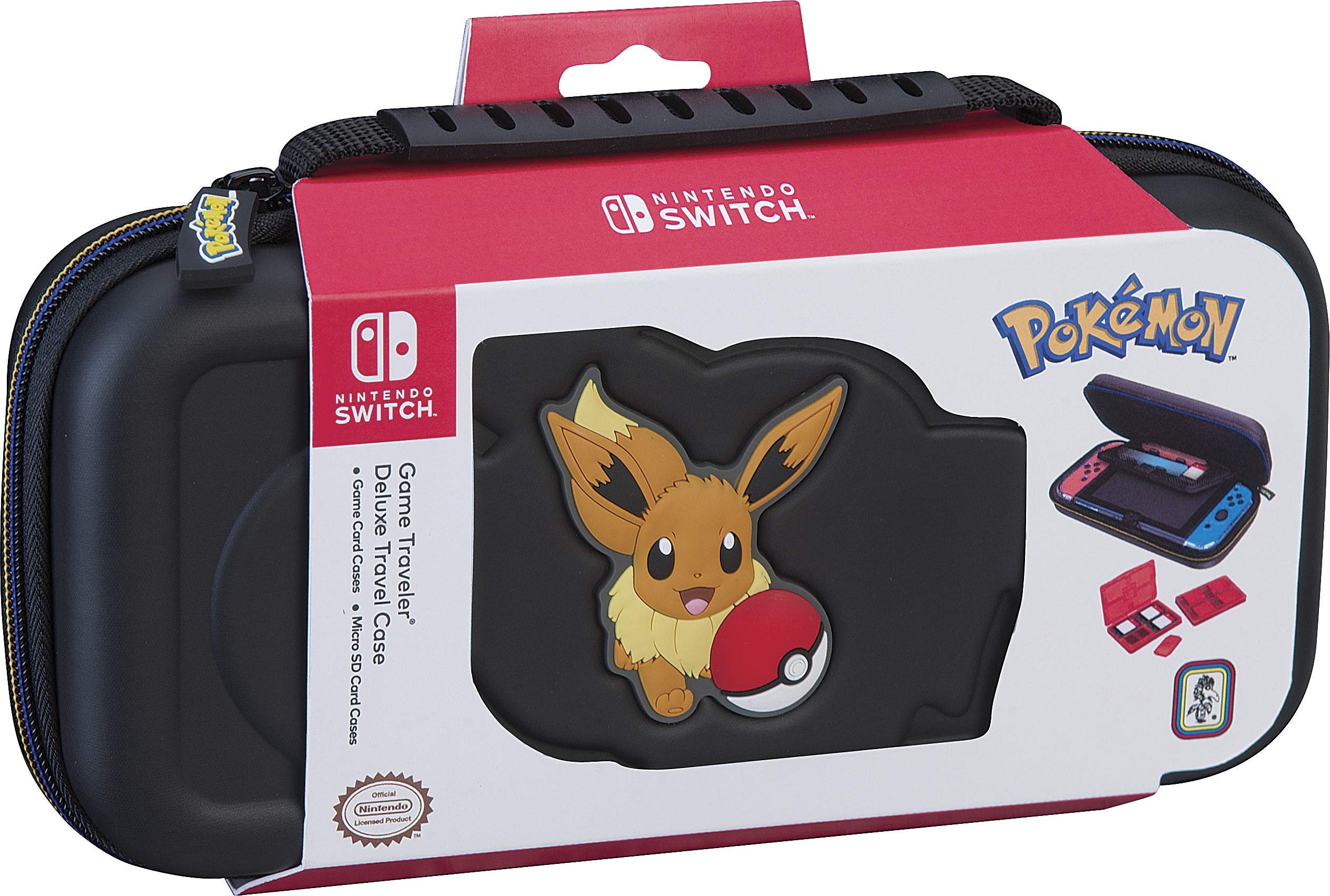 Game Traveler Deluxe Travel Case Pokemon for Nintendo Switch (Eevee ...
