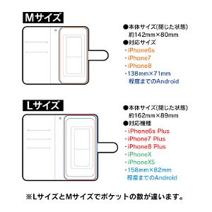 Pop Team Epic Book Style Smartphone Case Pipimi (L Size)