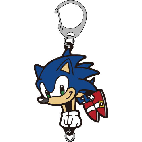 Sonic the Hedgehog Hataraku Tsumamare Key Ring: Sonic (Re-run) image 1