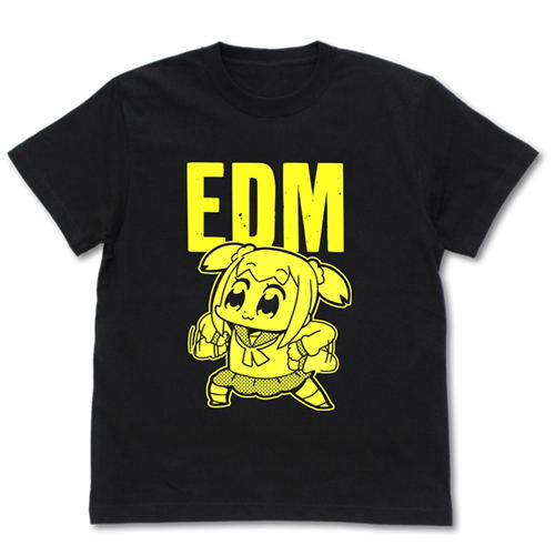 Pop Team Epic - EDM Glow In The Dark Ver. T-shirt Black (M Size) image 1