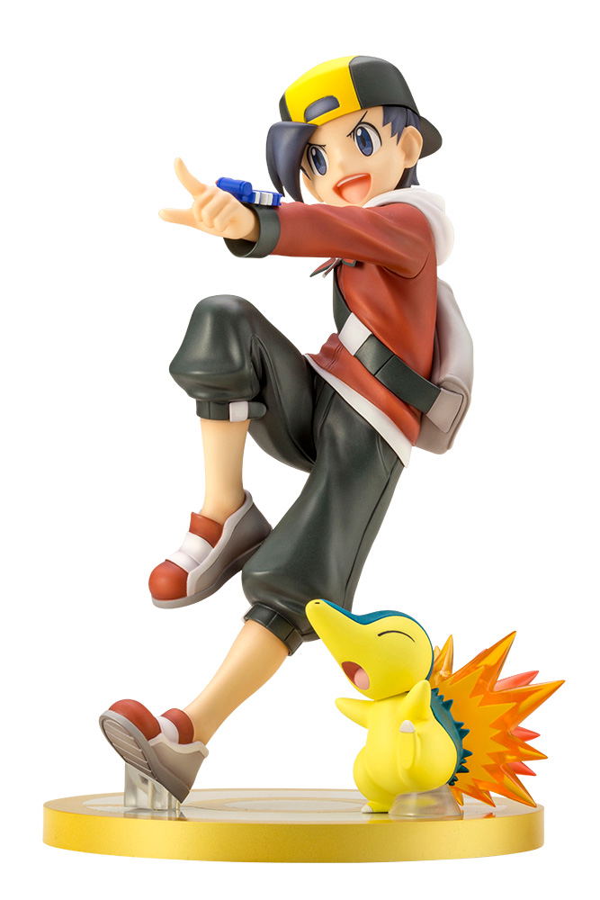 ARTFX J Pokemon Series 1/8 Scale Pre-Painted Figure: Ethan with Cyndaquil image 1