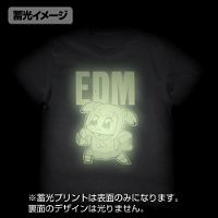 Pop Team Epic - EDM Glow In The Dark Ver. T-shirt Black (L Size)