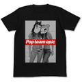 Pop Team Epic - Popuko And Pipimi Swimsuit Ver. T-Shirt (Black | Size L) thumbnail 1