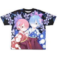 Re:Zero - Starting Life In Another World - Rem And Ram Double-sided Full Graphic T-shirt (M Size)
