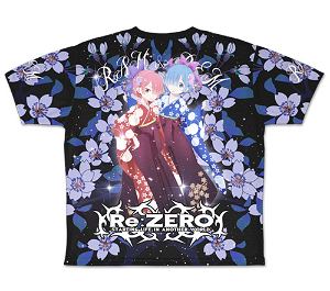 Re:Zero - Starting Life In Another World - Rem And Ram Double-sided Full Graphic T-shirt (L Size)