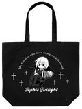 Ms. Vampire Who Lives In My Neighborhood. - Sophie Twilight Large Tote Bag Black thumbnail 1