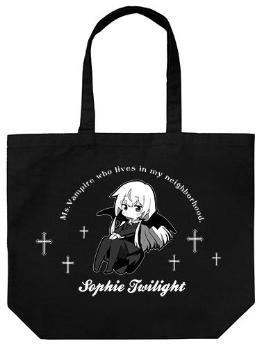 Ms. Vampire Who Lives In My Neighborhood. - Sophie Twilight Large Tote Bag Black image 1