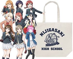 Love Live! Nijigasaki High School - School Idol Club Large Tote Bag Light Gray