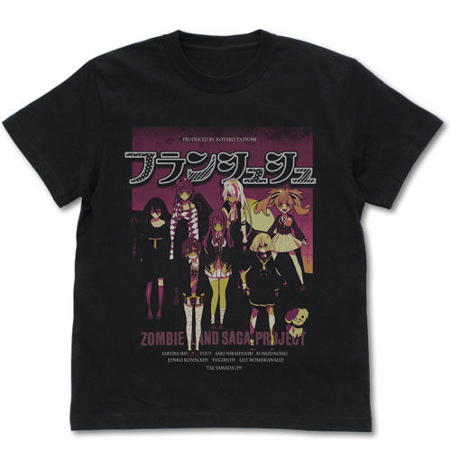 Zombie Land Saga - Franchouchou T-shirt Black (S Size) image 1