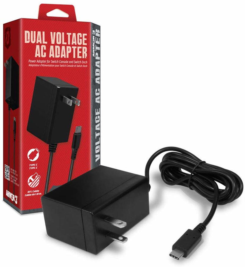 Armor 3 Dual Voltage AC Adapter for Switch Console and Dock image 1
