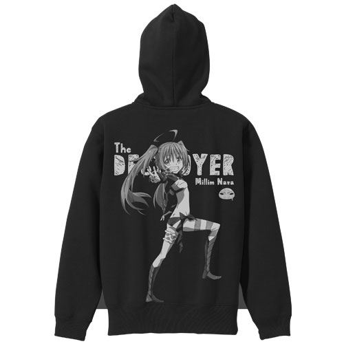 That Time I Got Reincarnated As A Slime - Millim Nava Zippered Hoodie Black x Red (M Size) image 1