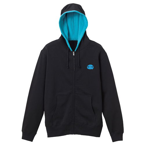 That Time I Got Reincarnated As A Slime - Rimuru Tempest Zippered Hoodie Black x Turquoise Blue (M Size) image 2