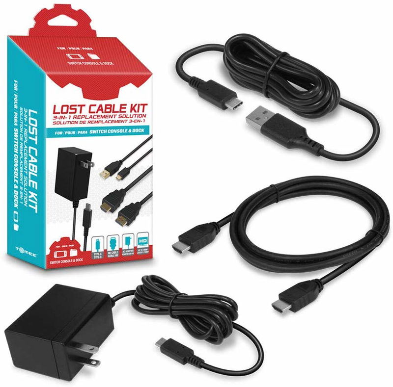 Tomee Lost Cable Kit for Switch Console and Dock for Nintendo