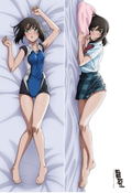Hanebado! Original Illustration Heavy Weight 2-Way Premium Dakimakura Cover: Ayano thumbnail 1