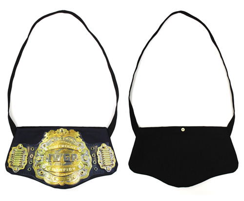 New Japan Pro-Wrestling - 4th Generation IWGP Heavyweight Belt-shaped Musette Bag image 1
