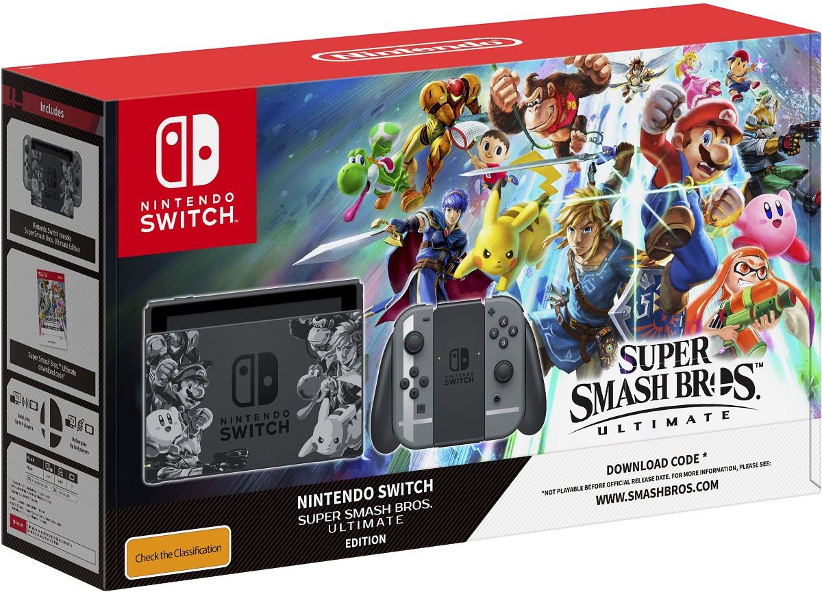 Nintendo offers Super Smash Bros. Ultimate and Nintendo Switch