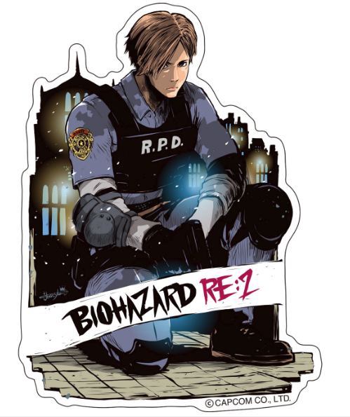 Capcom x B-Side Label Sticker: Resident Evil Re:2 Leon