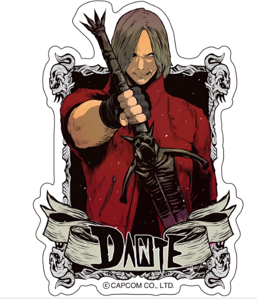 Capcom x B-Side Label Sticker: Devil May Cry 5 Dante - Bitcoin