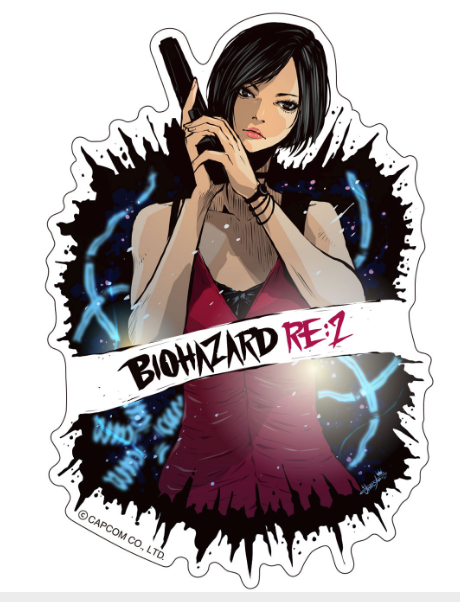 Capcom X B Side Label Sticker Resident Evil Re2 Ada 7130