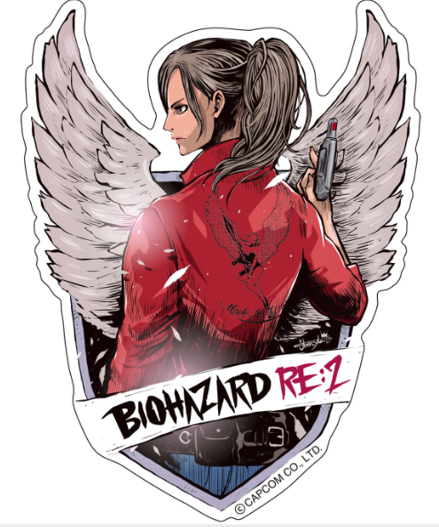 Capcom X B Side Label Sticker Resident Evil Re2 Claire 3871