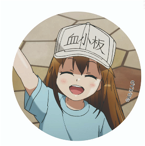 Cells At Work! Platelet Cap With Can Badge Set