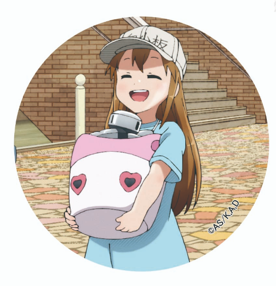 Cells At Work! Platelet Cap With Can Badge Set image 4