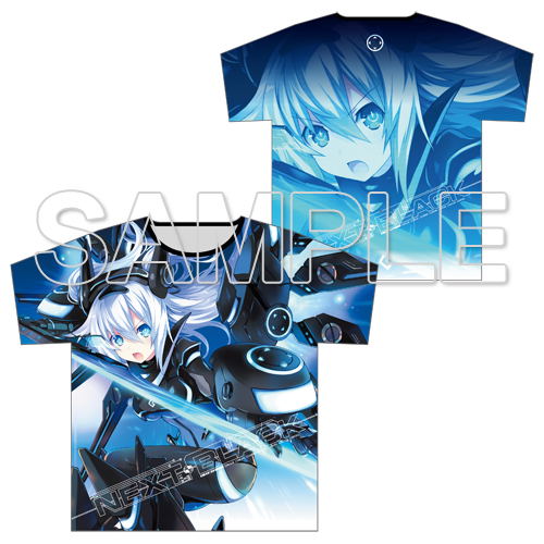 Neptunia Full Graphic T-shirt Next Black Ver. (L Size) image 1