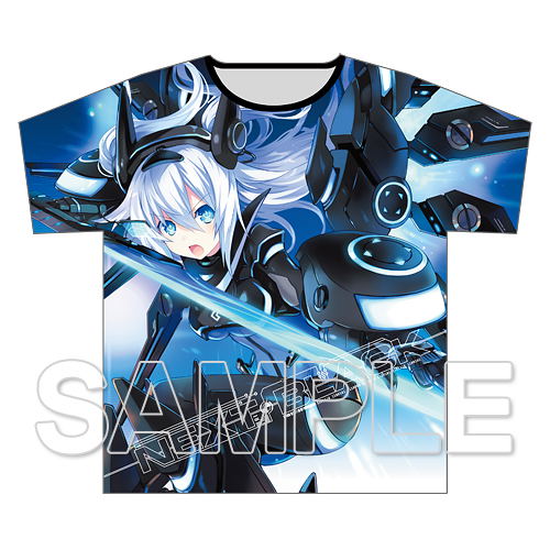 Neptunia Full Graphic T-shirt Next Black Ver. (L Size) image 2