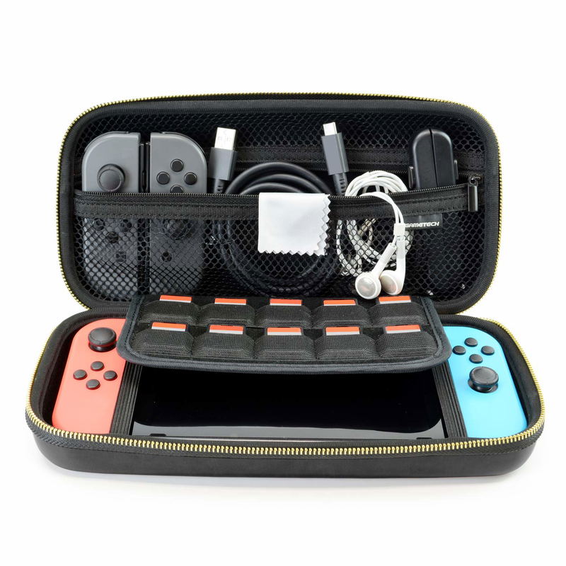 PU Leather EVA Pouch for Nintendo Switch (Black) image 6