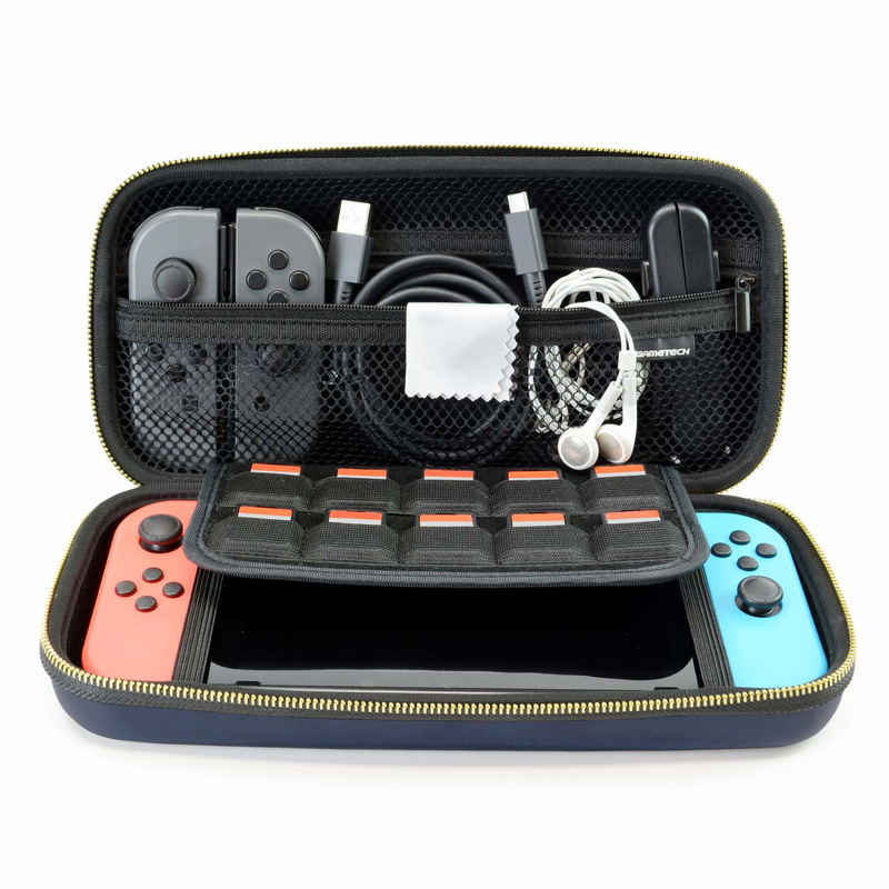 PU Leather EVA Pouch for Nintendo Switch (Blue) image 6