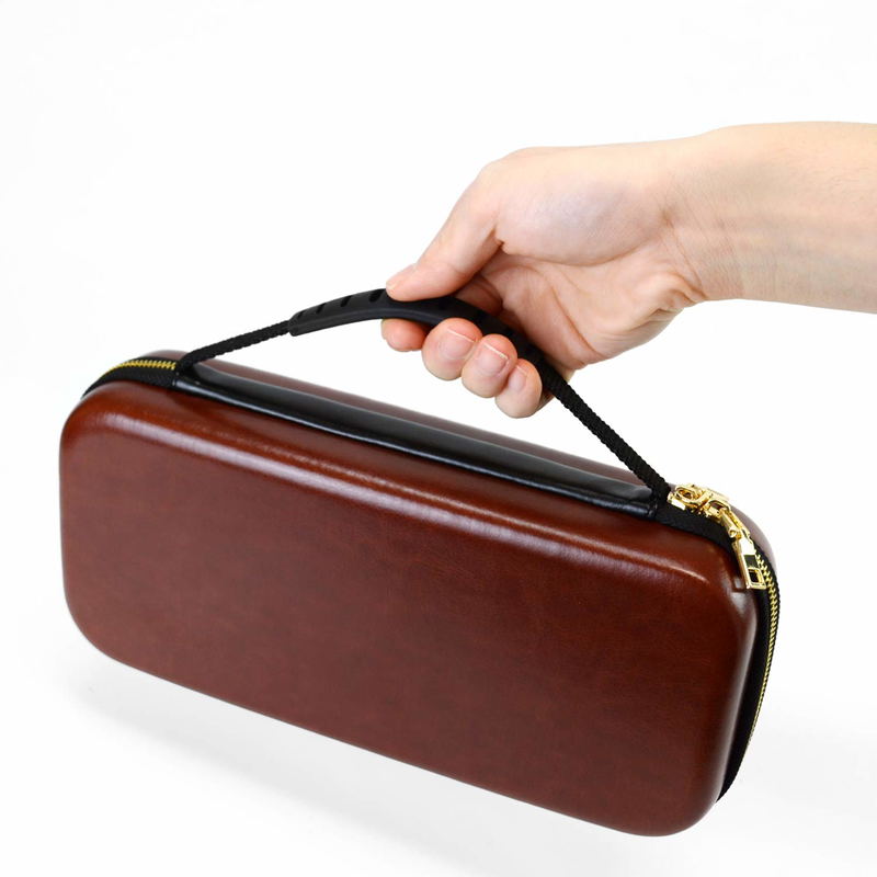 PU Leather EVA Pouch for Nintendo Switch (Brown) image 5