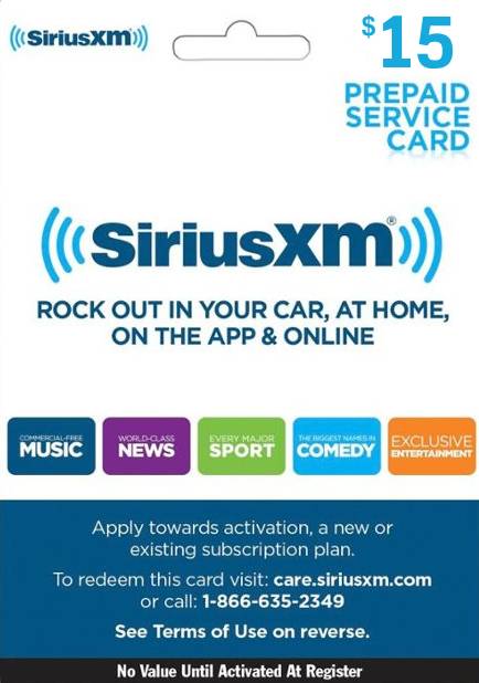 SiriusXM Gift Card 15 USD | US Account Only digital — Import Game Deal