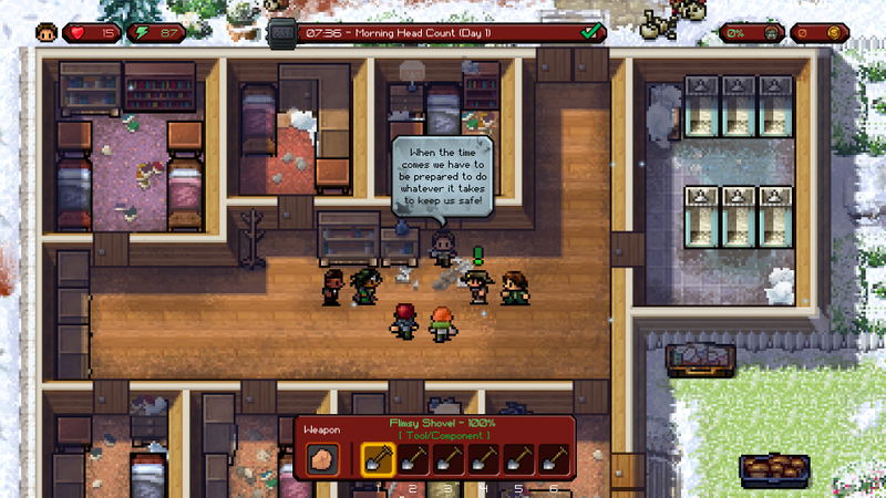 The Escapists: The Walking Dead <span class="ext" style="background-color: #2a475e; color: #FFFFFF;">STEAM</span> <span class="ext ext_digital">digital</span> image 7