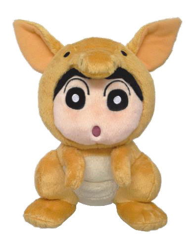 Crayon Shin-chan Honeymoon Hurricane -The Lost Hiroshi- Plush SN33: Henshin Shin-chan Kangaroo Ver. (S) image 1