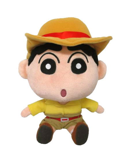 Crayon Shin-chan Honeymoon Hurricane -The Lost Hiroshi- Plush SN34: Henshin Shin-chan Treasure Hunter Ver. (S) image 1