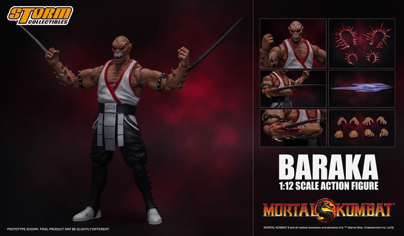 Mortal Kombat 1/12 Scale Pre-Painted Action Figure: Baraka image 15