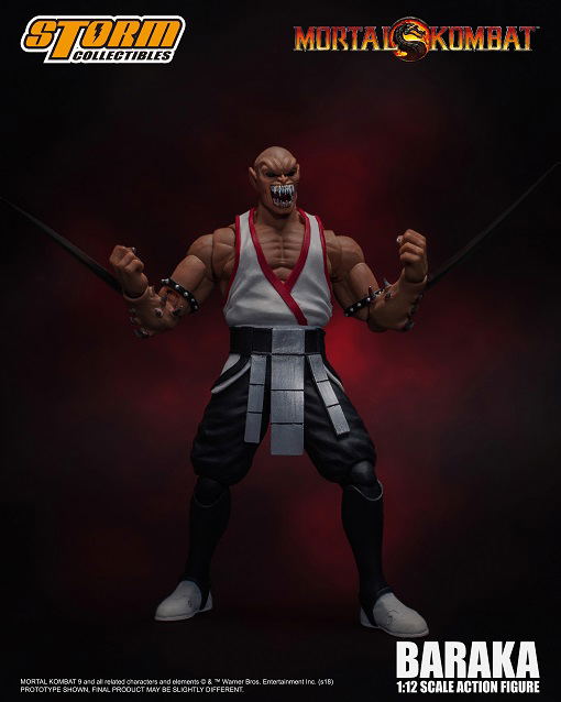 Mortal Kombat 1/12 Scale Pre-Painted Action Figure: Baraka image 1